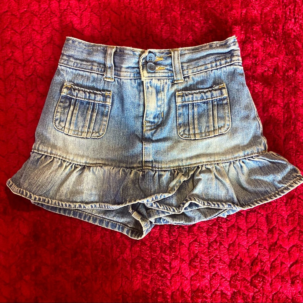 Vintage girls denim skort